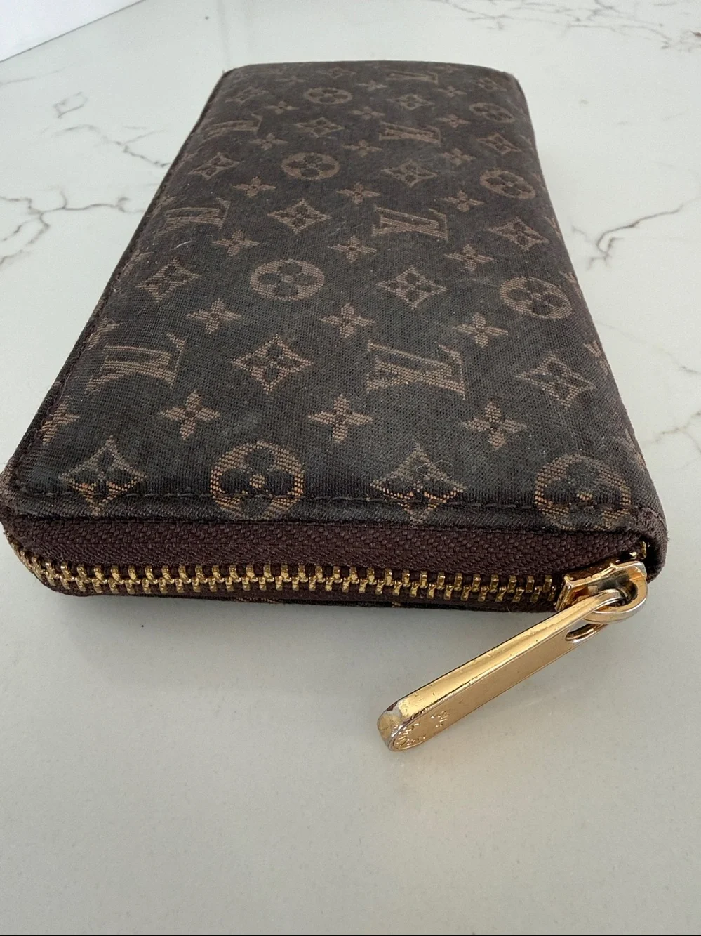 Louis Vuitton Monogram Mini Lin Zippy Wallet